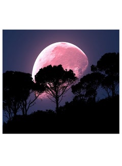 Buy Moon Vinyl Self Adhesive Wall Sticker Multicolor 80x60cm in Egypt