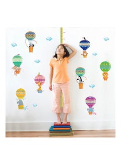 Buy Hot Air Balloon Height Paste Children's Room Kindergarten Decorative Wall Sticker Multicolour 60x90cm in Egypt