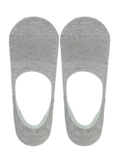 Buy Non-Slip Foot Cover Socks Grey in UAE