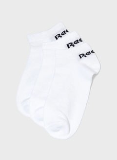 Buy Pack Of 3 Active Core Low Cut Socks White in Saudi Arabia