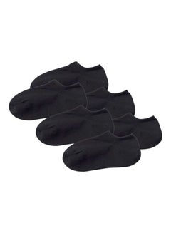 Buy Pair Of 3 Right Angle Low-Rise Sneaker-In Socks Black in UAE