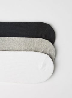 Reebok Active Core Ankle Socks (Pack of 3) Medium Grey Heather/White/Black  Egypt | Cairo, Giza