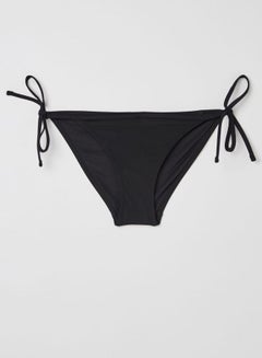 Buy Side Tie Bikini Bottom Black in Saudi Arabia