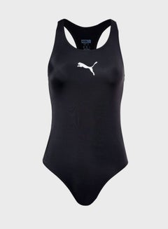 اشتري بدلة سباحة رايسرباك بطبعة شعار العلامة التجارية أسود في الامارات