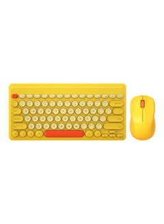 Buy Keyboard And Mouse Set Yellow in UAE