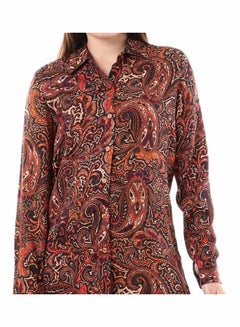 Buy Printed Floral Long Sleeve Shirt Multicolour in Egypt