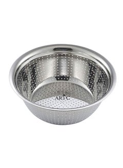 Buy Stainless Steel Food Strainer Silver 32centimeter in UAE