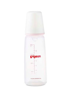 Buy Plastic Feeding Bottle With Nipple Slim neck, 200ml - Assorted in Saudi Arabia