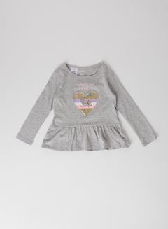 Buy Baby Interactive Heart Top Heather in UAE