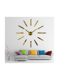 Buy Creative Wall  Acrylic Mirror Diy Clocks Bedroom Wall C 3d Modern Wall Sticker Multicolour 180x90cm in Egypt