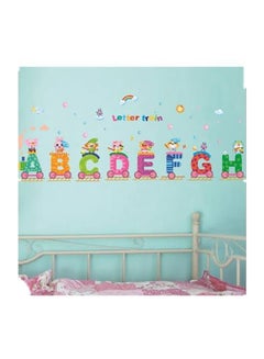 Buy Paredes Removable English Letters Train Wall Sticker Multicolour 70x50cm in Egypt