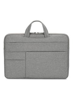 Buy 14 Inch Waterproof Nylon Laptop Briefcase Light Grey in UAE