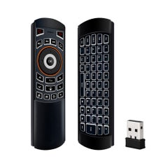 Buy 2.4G Air Mouse And Wireless Motion Sensor Remote Control Keyboard Set Black in Egypt