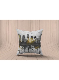Buy Decorative Printed  Cushion Cover Fabric Fabric Multicolour 40x40cm in Egypt