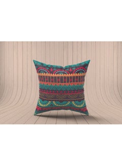 Buy Decorative Printed  Cushion Cover Fabric fabric Multicolour 40x40cm in Egypt