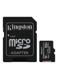 Buy CanvasSelect Plus Micro SDHC Memory Card With Adapter Black/White in UAE