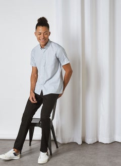 Buy Short Sleeve Shirt Striped in UAE