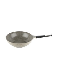 Buy Tily Wok Pan Warm Marble beige 30cm in UAE