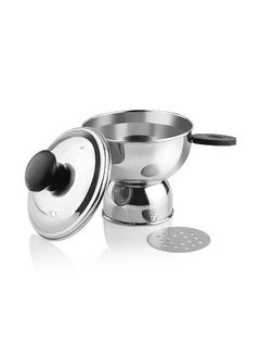 Buy Stainless Steel Cheratapputtu Silver 10cm in UAE