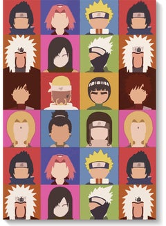 Buy Naruto Anime Wall Art Multicolour 40x60cm in Saudi Arabia