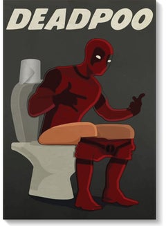 Buy Deadpool Wall Art Multicolour 40x60cm in UAE