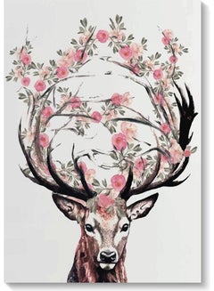 Buy Deer Wall Art Multicolour 40x60cm in UAE