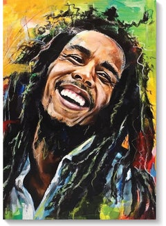 Buy Bob Marley Wall Art Multicolour 40x60cm in UAE