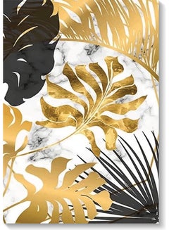 Buy Decorative Wall Art Painting Gold/Black/White 40x60cm in Saudi Arabia