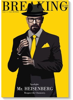 اشتري لوحة فنية بتصميم شخصية والتر وايت من مسلسل 'Breaking Bad' متعدد الألوان 40x60سم في الامارات