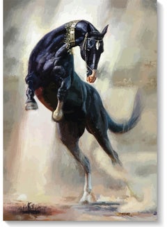 اشتري لوحة فنية على شكل حصان متعدد الألوان 40x60سم في الامارات