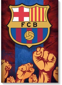 اشتري لوحة فنية جدارية تمثل شعار نادي برشلونة متعدد الألوان 40x60سم في الامارات