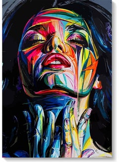 Buy Girl Abstract Wall Art Multicolour 40x60cm in Saudi Arabia