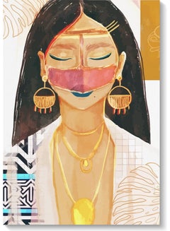 Buy Woman Wall Art Multicolour 40x60cm in Saudi Arabia