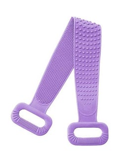 Buy Silicone Bath Body Brush purple 38inch in UAE
