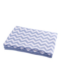 Buy Comfortable Baby Blanket-- Soft Stretchy Knitted Cotton Swaddle 70X90cm - blue in UAE
