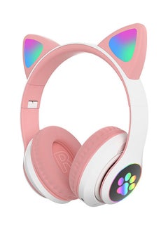 Buy Over Ear Music Glowing Cat Ear Headphones Pink in Saudi Arabia