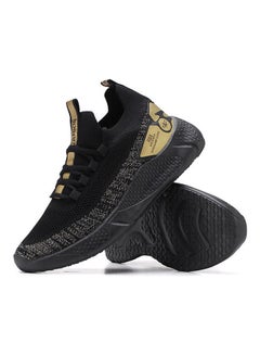 Buy Lace-Up Training Shoes Black/Grey in UAE