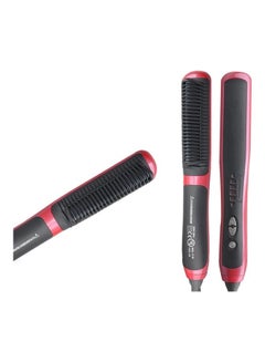 Buy Electric Splint Straight Hair Comb Black/Pink 33.3x10.5x6.3cm in Saudi Arabia
