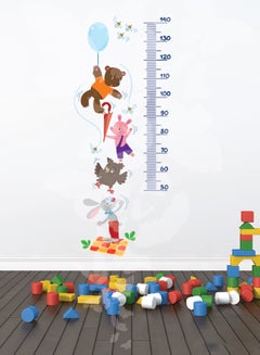 Buy Cartoon Printed Height Measuring Wall Sticker multicolour 35 x 130cm in UAE