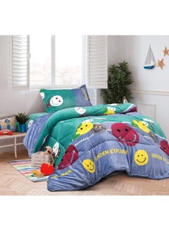 اشتري 3-Piece Kids Winter Comforter Set بوليستر Multicolour 160x210سم في السعودية