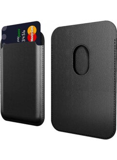 اشتري Magnetic Card Holder For Apple iPhone 12/12 Mini/12 Pro/12 Pro Max Black في الامارات