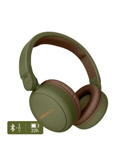 Buy Headphones 2 Bluetooth (Over-ear, Audio-In, Long Battery Life, 180º Foldable) Green in UAE