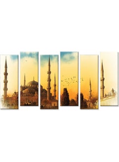 Buy Set Of 6 Wall Painting Without A Frame Multicolour 120 X 60cm in Saudi Arabia