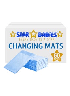 Buy Pack Of 60 Disposable Changing Mats -Blue in UAE