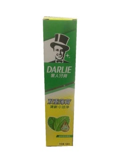 Buy Double Action Spearmint And Peppermint Fluoride Toothpaste White 120grams in UAE