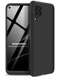 Buy 360 Degree Protective Case Cover For Huawei Nova 7i Black in UAE