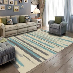 Shop Generic 1 Piece Bedroom Rug Fashion Stripe Pattern Nordic Style Carpet Multicolour 40 60 W L Cmcm Online In Dubai Abu Dhabi And All Uae