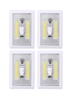 Buy 4-Piece Double LED Portable Switch Light Multicolour 20cm in Saudi Arabia