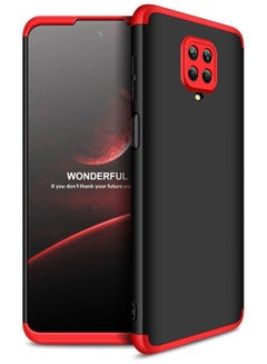 Buy 360 Degree TPU Protective Case Mobile Cover For Xiaomi Redmi Note 9s/Note 9 Pro/Note 9 Pro Max Black/Red in Saudi Arabia
