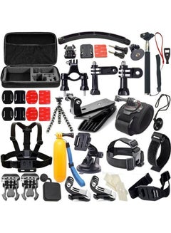 Buy 50 In 1 Outdoor Sports Action Camera Accessories Kit For Gopro Hero1/ 2/ 3/ 4 Multicolour in Egypt